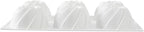 Pastry Tek 6 Cavities Mini Bundt Cake Pans, 10 Oven-Ready Mini Fluted Tube Cake Pans - Flexible, Freezable, White Silicone Baking Molds, Easy Release, For Baking Cupcakes or Donuts - Restaurantware