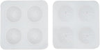 Pastry Tek 4 Cavities Fruit Silicone Molds, 10 Oven-Ready Berry Molds - Flexible, Freezable, White Silicone Lychee Berry Molds, Easy Release, For Baking