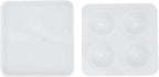Pastry Tek 4 Cavities Fruit Silicone Mold, 1 Oven-Ready Berry Mold - Flexible, Freezable, White Silicone Lychee Berry Mold, Easy Release, For Baking - Restaurantware