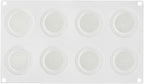 Pastry Tek 8 Cavities Pineapple Molds, 10 Oven-Ready Pineapple Jello Molds - Flexible, Freezable, White Silicone Tropical Fondant Molds, Easy Release, For Baking - Restaurantware
