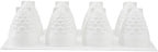 Pastry Tek 8 Cavities Pineapple Mold, 1 Oven-Ready Pineapple Jello Mold - Flexible, Freezable, White Silicone Tropical Fondant Mold, Easy Release, For Baking - Restaurantware