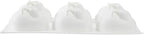 Pastry Tek 6 Cavities Chocolate Bunny Mold, 1 Oven-Ready Easter Candy Mold - Flexible, Freezable, White Silicone Bunny Pan, Easy Release, For Baking - Restaurantware