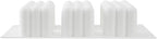 Restaurantware-6 Cavities Pastry & Baking Mold, 1 Oven-Ready 3D Mold - Flexible, Freezable, White Silicone Silicone Mold For Baking, Easy Release, For Chocolate, Cheesecake, Jelly, Or Mousse