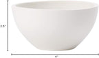 Villeroy & Boch Artesano Original Rice Bowls, Set of 4, Premium Porcelain, Made in Germany, 20.25 oz Capacity Each, White