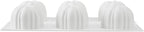 Restaurantware-Pastry Tek 6 Cavities Pumpkin Cake Mold, 1 Oven-Ready 3D Pumpkin Mold - Flexible, Freezable, White Silicone Baking Mold, Easy Release, For Baking Treats