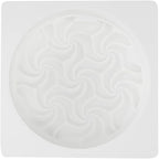 Restaurantware Pastry Tek 6.8 Inch Swirl Cake Pan 1 Oven-Ready Silicone Bundt Cake Pan - Flexible Freezable White Silicone Small Cake Mold Easy Release For Baking Desserts