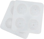 Pastry Tek 4 Cavities Fruit Silicone Molds, 10 Oven-Ready Berry Molds - Flexible, Freezable, White Silicone Lychee Berry Molds, Easy Release, For Baking