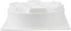 Restaurantware Pastry Tek 6.8 Inch Swirl Cake Pan 1 Oven-Ready Silicone Bundt Cake Pan - Flexible Freezable White Silicone Small Cake Mold Easy Release For Baking Desserts