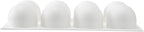 Restaurantware-Pastry Tek 8 Cavities Ball Mold, 1 Oven-Ready Chocolate Mold - Flexible, Freezable, White Silicone Baking Mold, Easy Release, For Making Candies or Chocolates