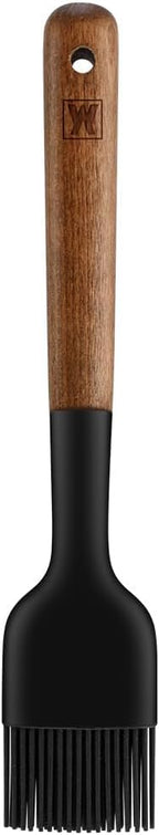 Silicone Cooking Brush with Wooden Handle: Pastry Brush, For Glazing Pastries and Basting Meats, Heat Resistant Cookware, Gentle Head & Bristle Design, BPA Free, Non-slip Grip