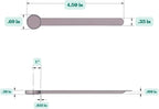 1/4 Teaspoon (1.25 mL) Long Handle Scoop for Measuring Coffee, Pet Food, Grains, Protein, Spices and Other Dry Goods (Pack of 100)