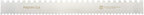 Restaurantware 19.8 Inch x 2 Inch Cake Comb 1 Semicircle Decorating Comb - Double-Sided Assorted Edges Stainless Steel Icing Smoother For Decorating Or Sculpting Desserts