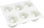 mostsom Silicone Dessert Mold, 6-Cavity Raspberry Pattern Chocolate Mousse Cake Mold, Flexible Baking Mold for Candy, Jelly, Ice Cube (B_ Raspberry)