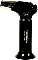 Blow Butane Cooking Torch, Lighter with Safety Lock and Adjustable Flame for BBQ, Baking, Brulee, DIY, Creme and Deserts | Viewing window for accurate fuel filling | Butane Gas not included