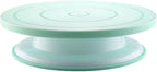 Cake Decorating Turntable,Cake Decorating Supplies With Decorating Comb/Icing Smoother(3pcs),2 Icing Spatula With Sided & Angled … (Green/6pcs)