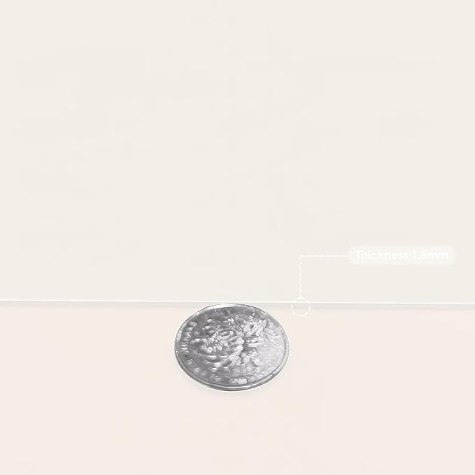 Leather Table Cover,1.8mm Thick,40x40 Inch Table Protector,Table Protector for Dining Room Table,Dining Table Cover,Table Cover Protector.(White+White,40x40)