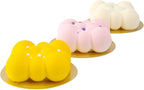 Restaurantware Pastry Tek 6 Cavity Cloud Molds, 10 Oven-Ready Bubble Cake Molds - Flexible, Freezable, White Silicone, Easy Release, For Baking