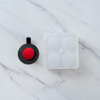 Pastry Tek 4 Cavities Fruit Silicone Molds, 10 Oven-Ready Berry Molds - Flexible, Freezable, White Silicone Lychee Berry Molds, Easy Release, For Baking
