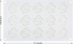 Embossing Lace Fondant Mold, Honeycomb Bee Silicone Moldsand Bee Lace Fondant Molds for Cupcake Cake Decorating Sugar Chocolate Candy Baking Mold