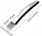2024 New Shred Silk The Knife, Stainless Steel Chopped Green Onion Knife, Kitchen Vegetable Cutter Sharp Scallion Shredding Cutter Shred Knife Household Multifunctional Food Slicer Gadget