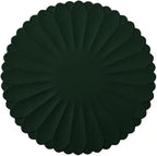 Heat-Resistant Silicone Trivet Mats, Non-Slip Hot Plate Holder for Kitchen Countertops & Dining Table, Reusable Pot Holder Pad with Secure Grip, Dishwasher Safe (Green, Diameter: 18cm/7.09")