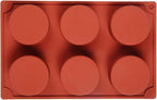 Silicone 11/8/6 Cavity Cylinder Shape Cake Mold For Baking Dessert Ice-Creams Mousse Mould Fondant Decorating Tools (6 Cavity)