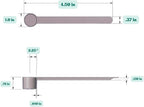 1/2 Tablespoon (1.5 Teaspoon | 7.5 mL) Long Handle Scoop for Measuring Coffee, Grains, Protein, Spices and Other Dry Goods (Pack of 25)