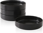Stone Lain 32-Piece Black Matte Dinnerware Set + 4-Piece Black Stoneware Pasta Bowl Set