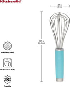 KitchenAid Gourmet Utility Whisk, 10.5-Inch, Matte Aqua Sky