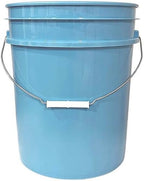 House Naturals 5 Gallon Premium HPDE Plastic Bucket - Made in USA Food Grade Storage Container, BPA Free All Purpose Pail (2, Light Blue)