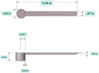 1 Teaspoon (1/3 Tablespoon | 5 mL) Long Handle Scoop for Measuring Coffee, Pet Food, Grains, Protein, Spices and Other Dry Goods (Pack of 10)