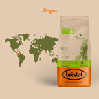Bristot Bio Organic Italian Espresso Beans | Italian Whole Beans | Medium Roast | 1.1lb/500g