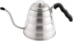 Restaurantware Restpresso 41 Ounce Gooseneck Kettle 1 Dishwashable Pour Over Kettle - With Thermometer Lid Non-Stick Coating Stainless Steel Stovetop Kettle Built-In Handle