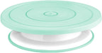 Cake Decorating Turntable,Cake Decorating Supplies With Decorating Comb/Icing Smoother(3pcs),2 Icing Spatula With Sided & Angled … (Green/6pcs)