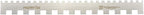 Restaurantware 19.8 Inch x 2 Inch Cake Comb 1 Square Decorating Comb - Double-Sided Assorted Edges Stainless Steel Icing Smoother For Decorating Or Sculpting Desserts