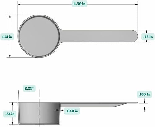 1.5 Tablespoon (23 mL) Long Handle Scoop for Measuring Coffee, Pet Food, Grains, Protein, Spices and Other Dry Goods (Pack of 25)