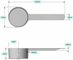 1.5 Tablespoon (23 mL) Long Handle Scoop for Measuring Coffee, Pet Food, Grains, Protein, Spices and Other Dry Goods (Pack of 5)