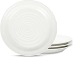 Stone Lain Orbit 4-Piece Salad Plate Set Stoneware, White