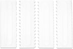 Cake Scraper Set Decorating Comb and Icing Smoother Tool Mousse Butter Cream Cake Edge DIY Tool Plastic Sawtooth Cake Scraper Icing Smoother Comb Set Kitchen Baking Tools Christmas Gift (4 Pack)