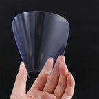 5 Pcs Transparent Transparent Cake Cream Scraper, Flexible Plastic Cake Scraper Decorating Tools, Decorating Clear Icing Smoother Tools for Cake Decoration