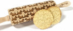 TERRIER PATTERN EMBOSSING ROLLING PIN SCOTTISH TERRIER DOG PATTERN ENGRAVED ROLLING PIN with SCOTTIE for EMBOSSED COOKIES