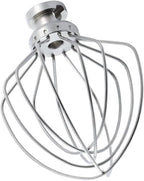 Stainless steel Wire Whip Attachment for KitchenAid Tilt-Head Stand Mixer Accessory K45SS Replacement, Egg Cream Stirrer, Cakes Mayonnaise Whisk, Whipping Egg White, Dishwasher Safe