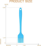 Silicone Basting Pastry Brush, Heat Resistant Silicone Brush Set for Cooking, One-Piece Design Oil Brush, Prefect of Baking, BBQ, Spreading Oil, Butter, Grilling and Marinade, Dishwasher Safe