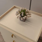 Night Stand Cover for Top - 12x24 Inch Waterproof Easy to Clean Can Conceal Flaws Protector The Table Top from Scratches Used for Dining (Off White+Light Gray 12x24)