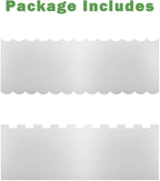 2PCS Stainless Steel Cake Scraper Set, Metal Cake Scraper with Dual Edge Designs, Cake Smoother for Icing & Cake Frosting Smoother, Icing Smoother Baking Tools for Cake Decorating
