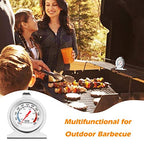 in Oven Thermometer for Grill Smoker BBQ 50-300°C/100-600°F, Instant Read Precision Stainless Steel Electric/Gas Oven Thermometers, Analog Thermometer Gauge for Kitchen Cooking Baking