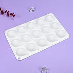 mostsom Silicone Water Droplet Molds 15-Cavity Dessert Mold for Chocolate, Mousse, Jelly, Cake Decorations, Baking Tools (D_ Water Droplet)