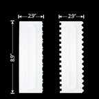 Cake Scraper Set Decorating Comb and Icing Smoother Tool Mousse Butter Cream Cake Edge DIY Tool Plastic Sawtooth Cake Scraper Icing Smoother Comb Set Kitchen Baking Tools Christmas Gift (4 Pack)