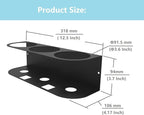 JINGCHENGMEI 2Pcs of 3 Spray Bottles Holder, Steel Wall Mount Storage Organizer for All-Purpose at Garage and Home (SBH-3B2Pcs)