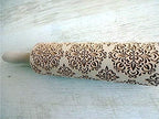 KALEIDOSCOPE ROLLING PIN LASER ENGRAVED for EMBOSSED COOKIES GIFT FOR FRIEND MOTHER BAKER